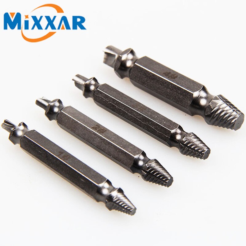 ZK20 4PCS  Ż   Ʈ ̵ ջ ũ  帱 Ʈ   ǰ/ZK20 4PCS Quick Extractors Removal Tool Set for Slide Damaged Screw Extractor Drill Bits